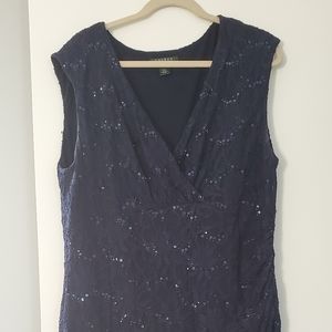 ❤ Navy Blue Ralph Lauren Dress - Plus Size💄